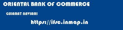 ORIENTAL BANK OF COMMERCE  GUJARAT NAVSARI    ifsc code